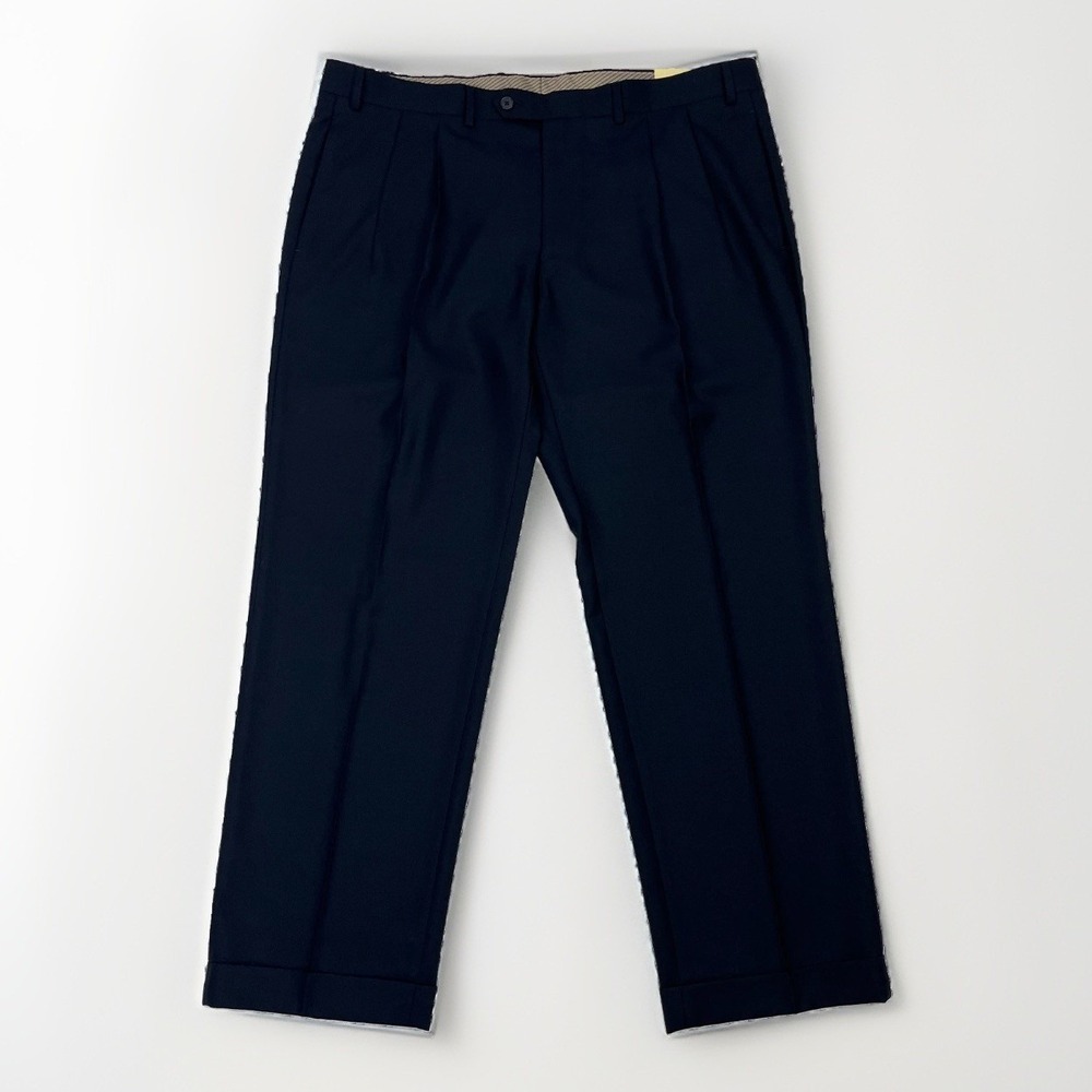 LRL Ralph Lauren NWT Mens Dress Pants 40x30 Dark Navy Machine Washable
